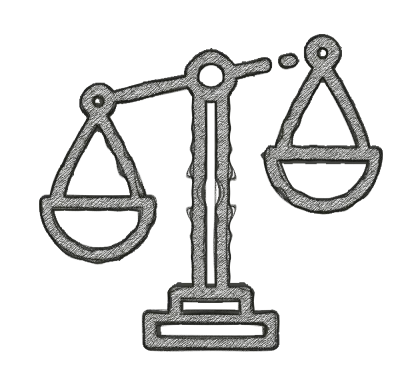 Balance Scale Icon Illustration