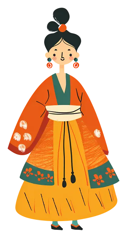 Woman in Traditional Dress