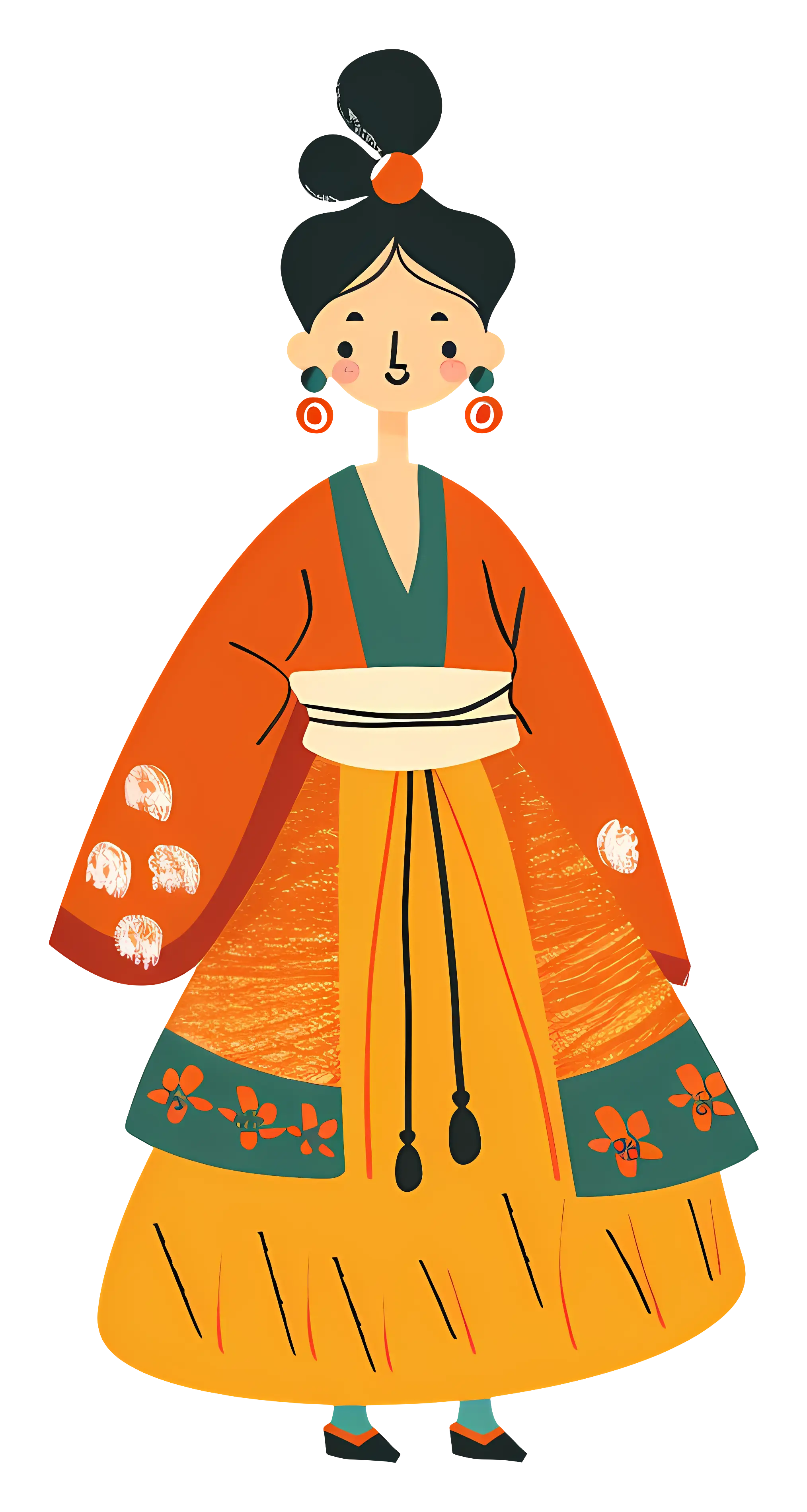 Woman in Traditional Dress