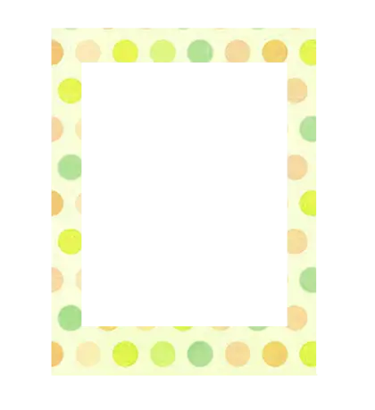 Polka Dotted Frame for Decor and Memories