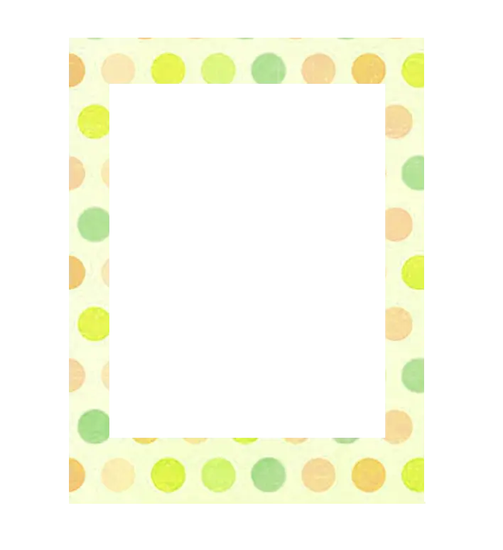 Polka Dotted Frame for Decor and Memories