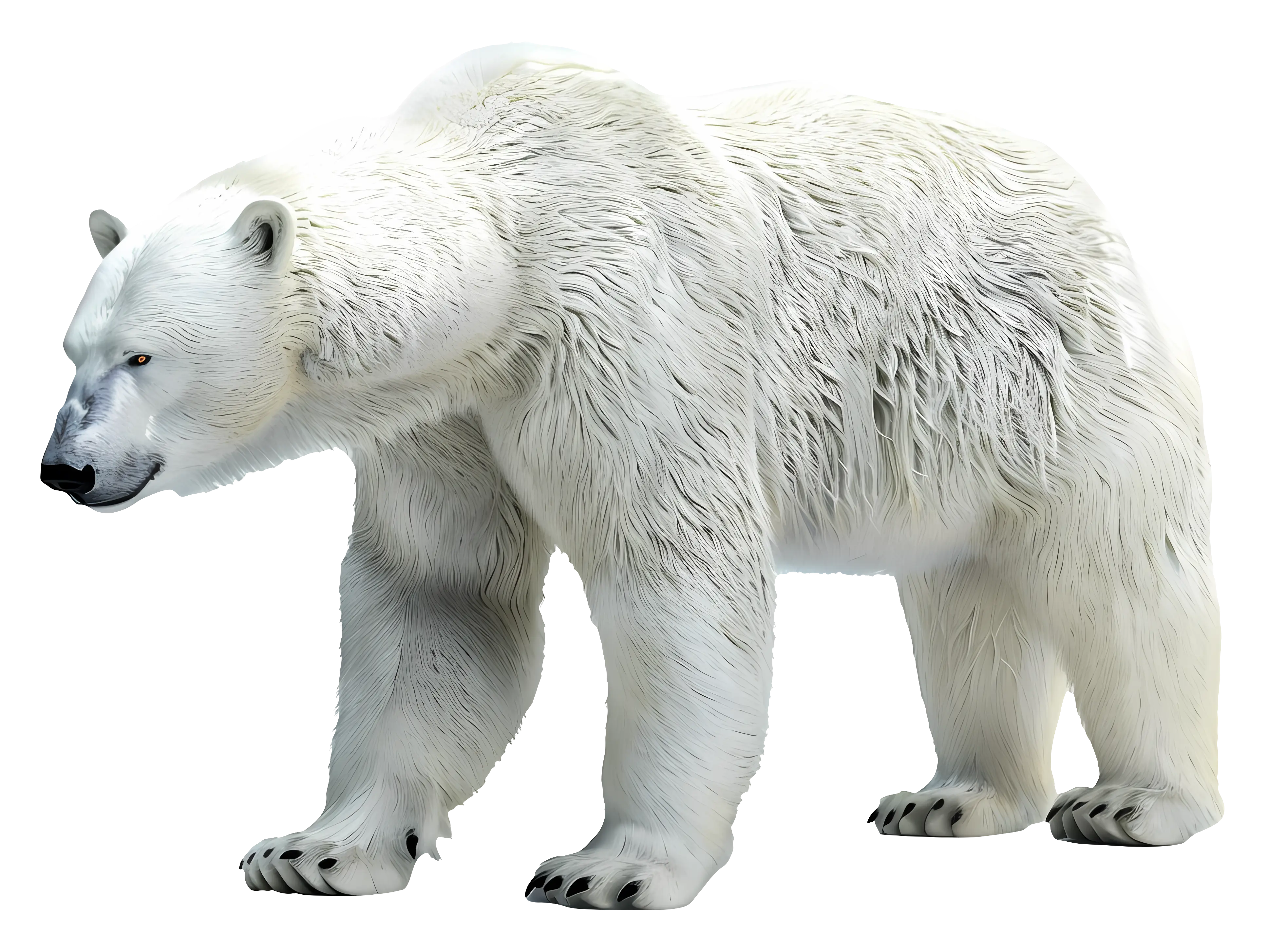 Polar Bear Illustration in Natural Habitat