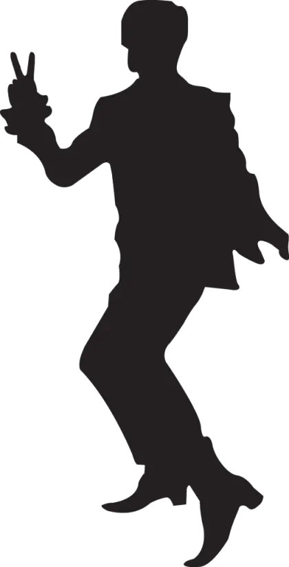 Dancing Silhouette Showing Motion and Grace