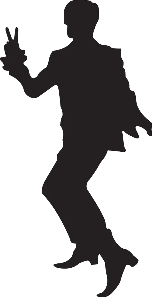 Dancing Silhouette Showing Motion and Grace