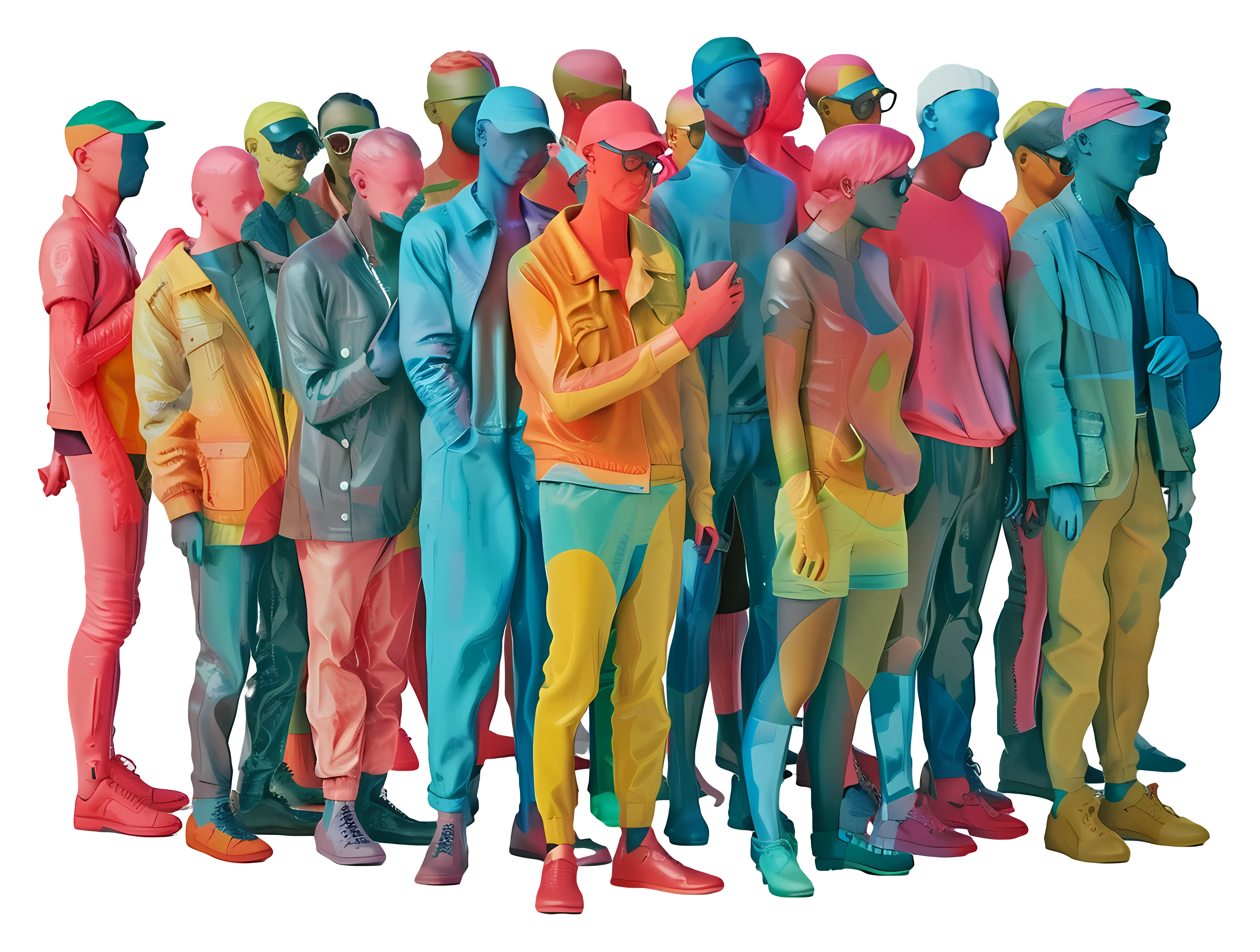 Colorful Group of People