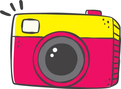 Colorful Cartoon Camera Illustration