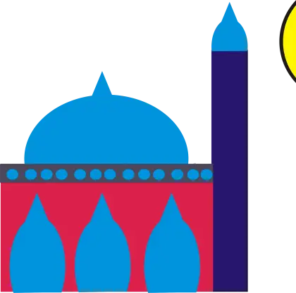 Colorful Mosque Illustration