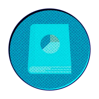 Book Icon with Blue Background