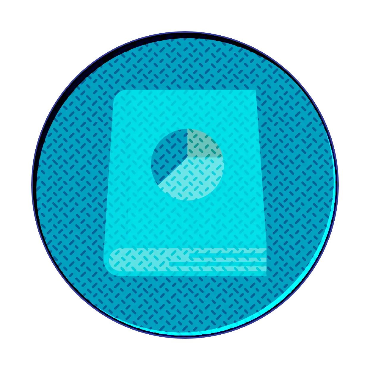 Book Icon with Blue Background