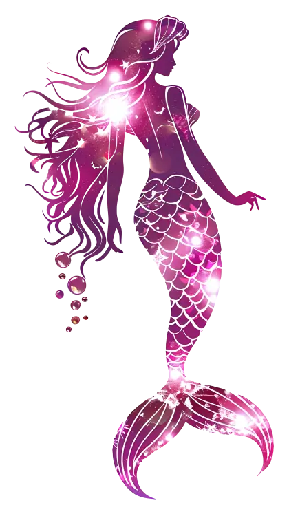 Sparkling Purple Mermaid
