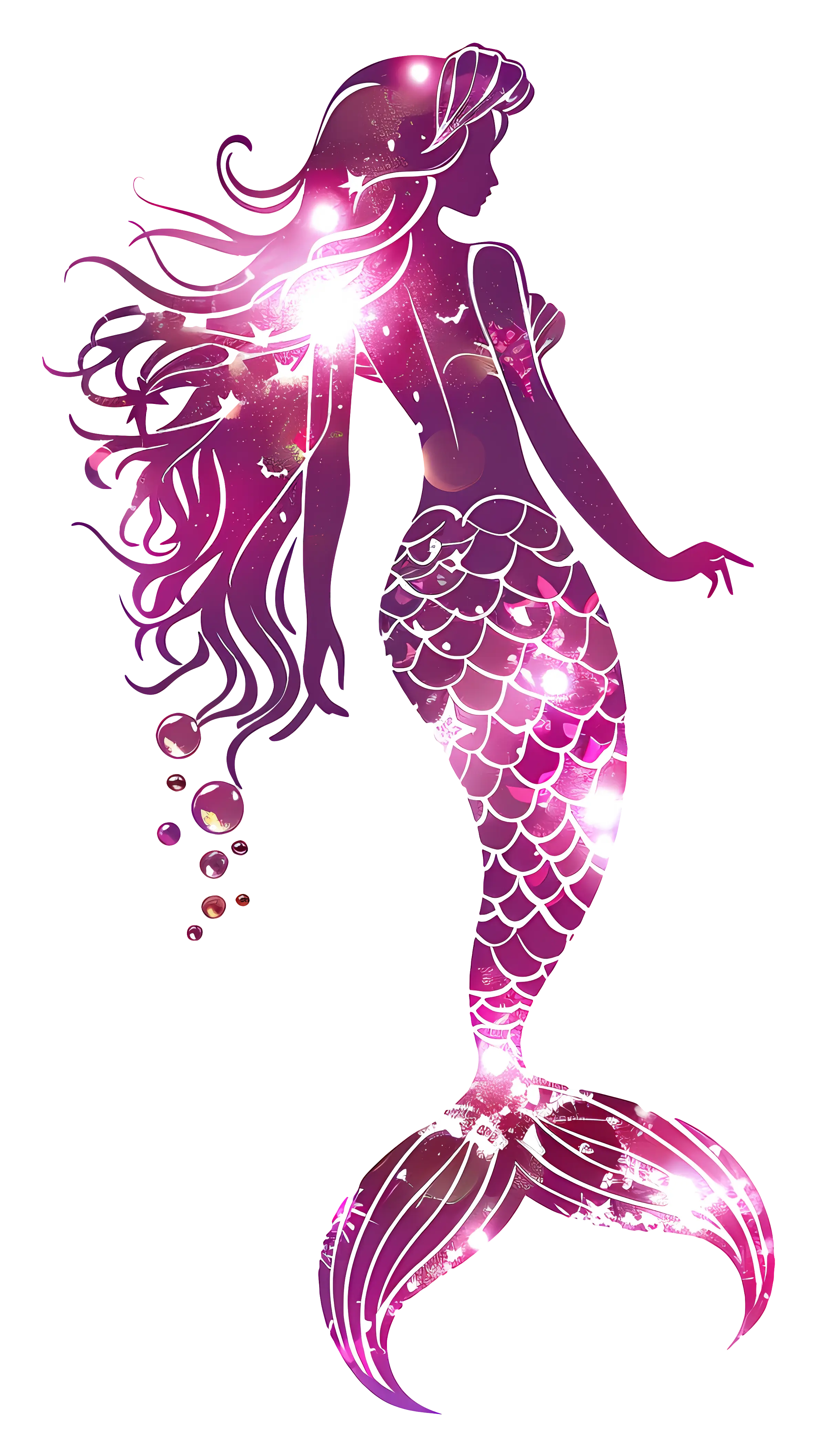 Sparkling Purple Mermaid