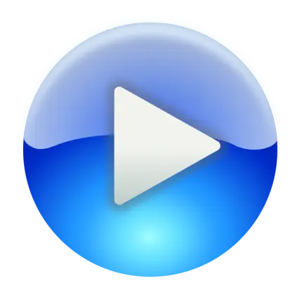 Blue Play Button Multimedia Icon