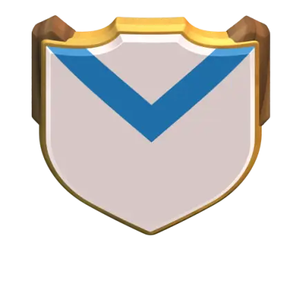 Gaming Shield Emblem with Blue Stripe