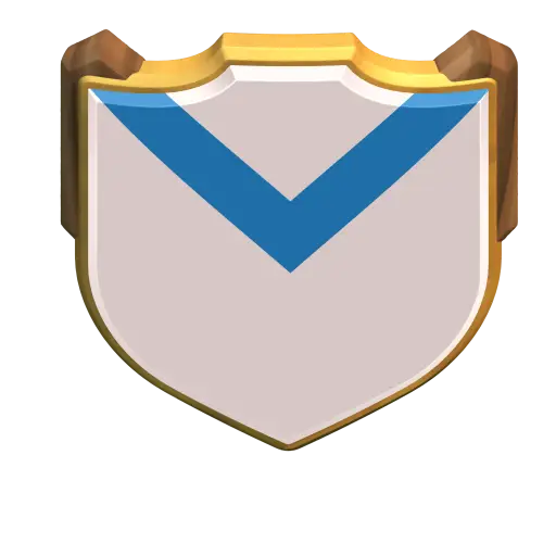 Gaming Shield Emblem with Blue Stripe