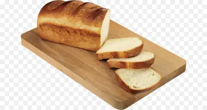 Sliced Bread on Wooden Cutting Board
