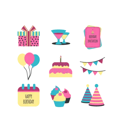 Birthday Celebration Icons