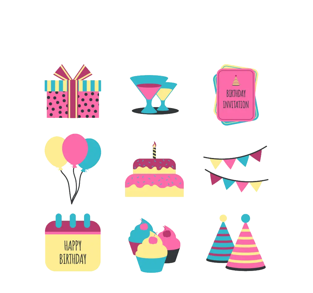 Birthday Celebration Icons