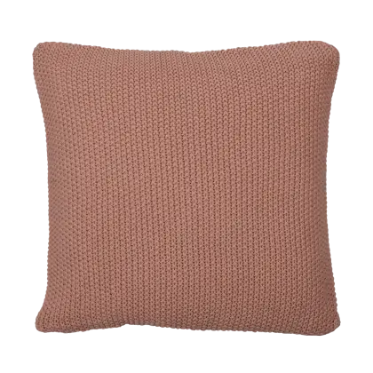 Brown Knitted Decorative Pillow