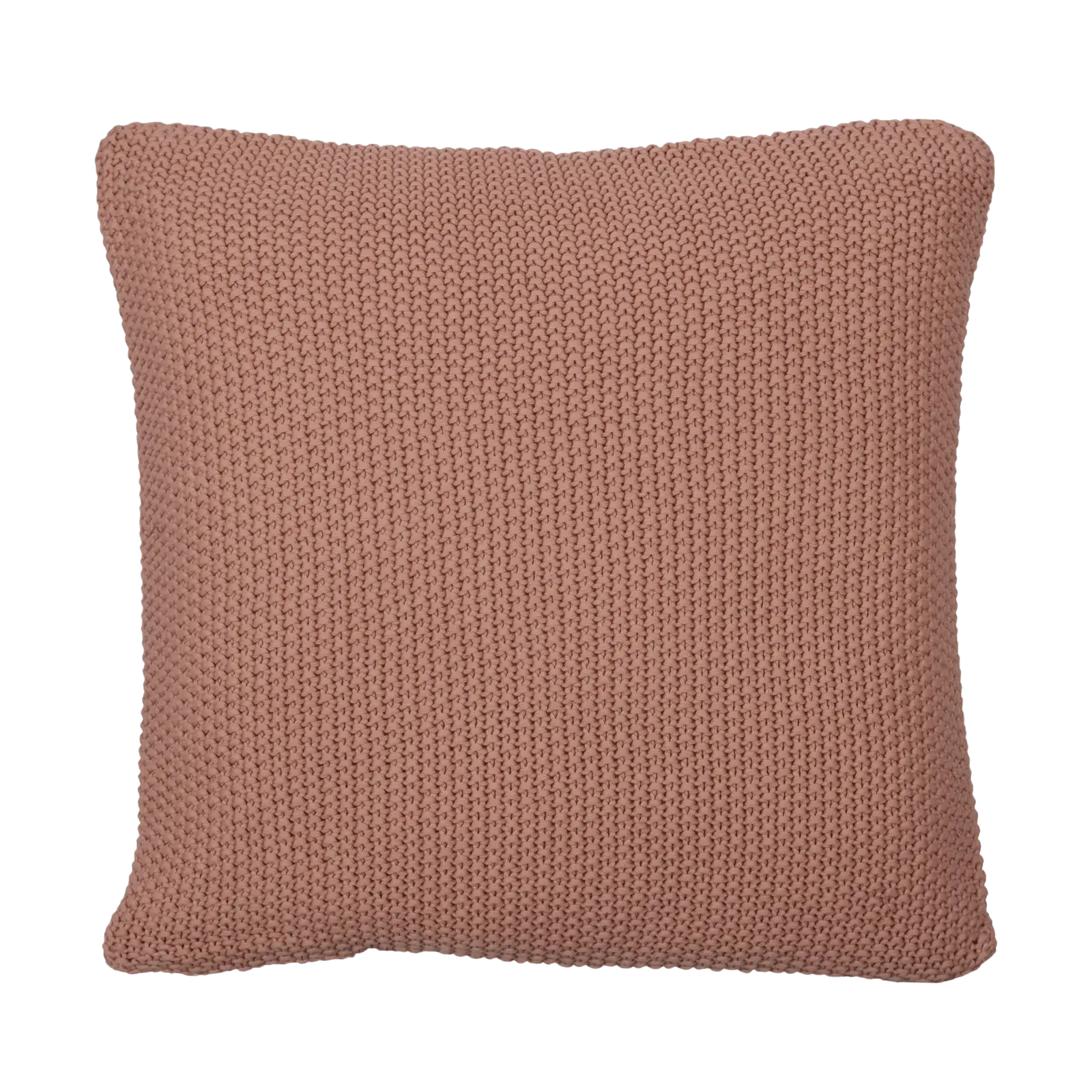 Brown Knitted Decorative Pillow