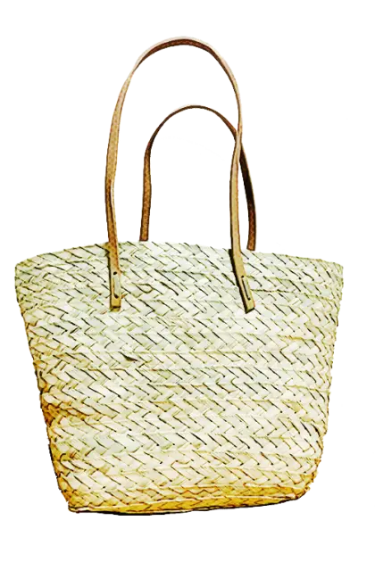 Woven Straw Handbag for Summer Fashion