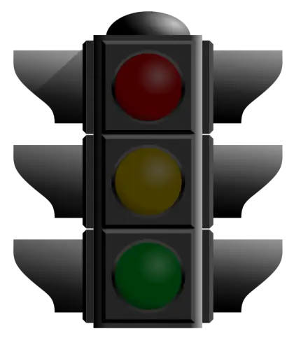 Traffic Light Illustration with Signals