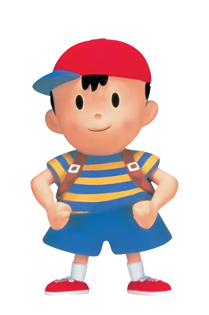 Cartoon Boy with Cap and Backpack
