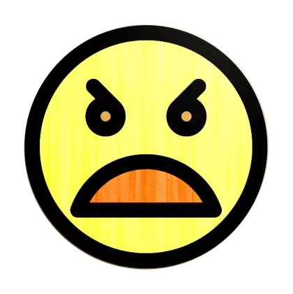 Angry Face Emoji Illustration