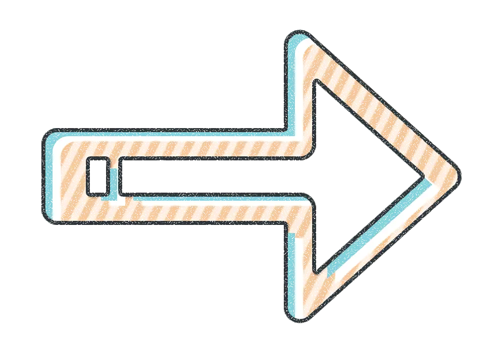 Striped Right Arrow