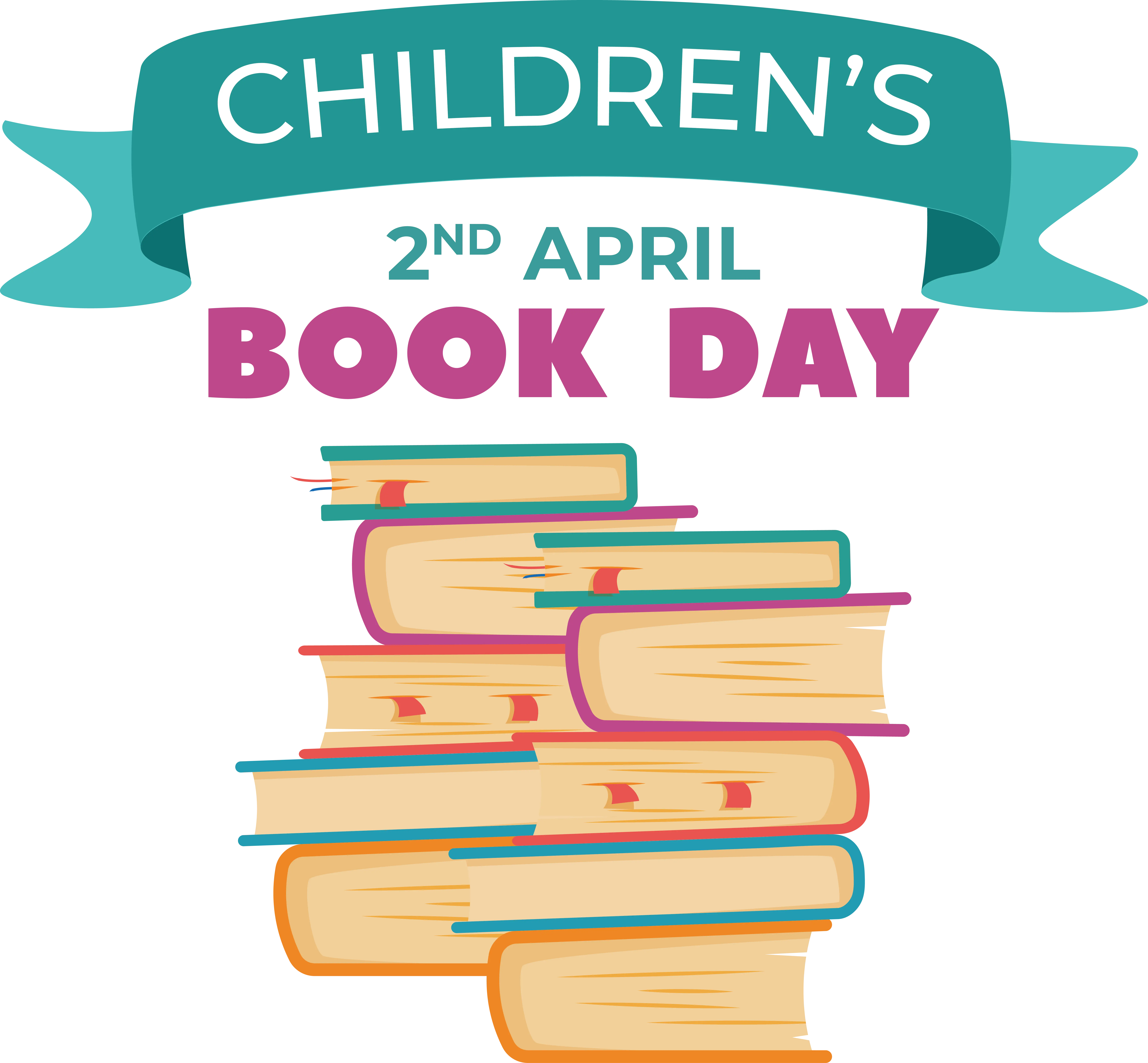 Stack of Books for Children's Book Day