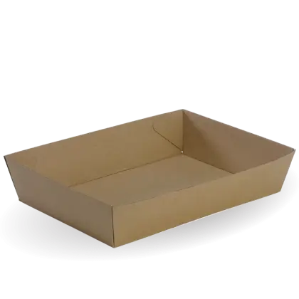 Brown Paper Tray for Eco-Friendly Use
