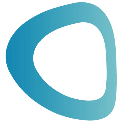 Blue Triangular Abstract Logo