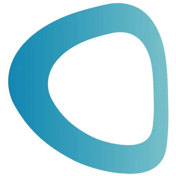 Blue Triangular Abstract Logo