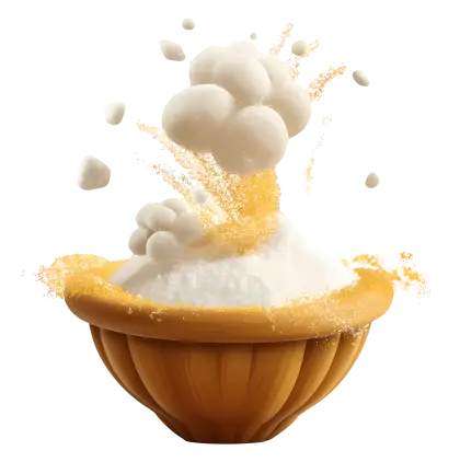 Exploding Flour Bowl in Kitchen