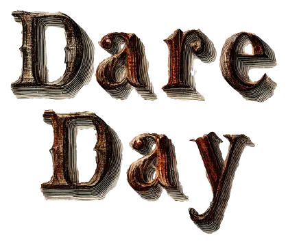Dare Day Text Illustration