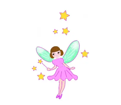 Fairy with Stars and Magic Wand