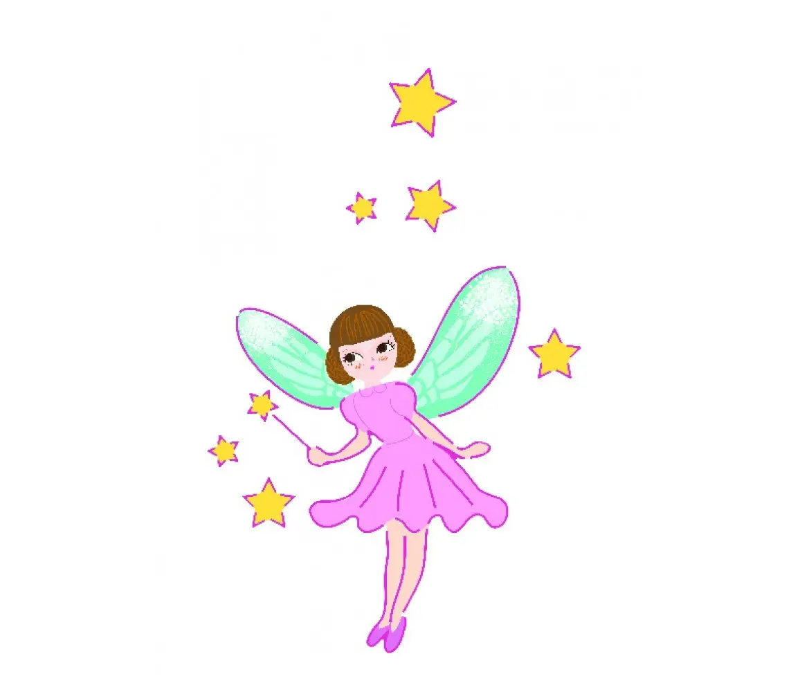 Fairy with Stars and Magic Wand