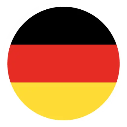 Flag of Germany in Circular Design