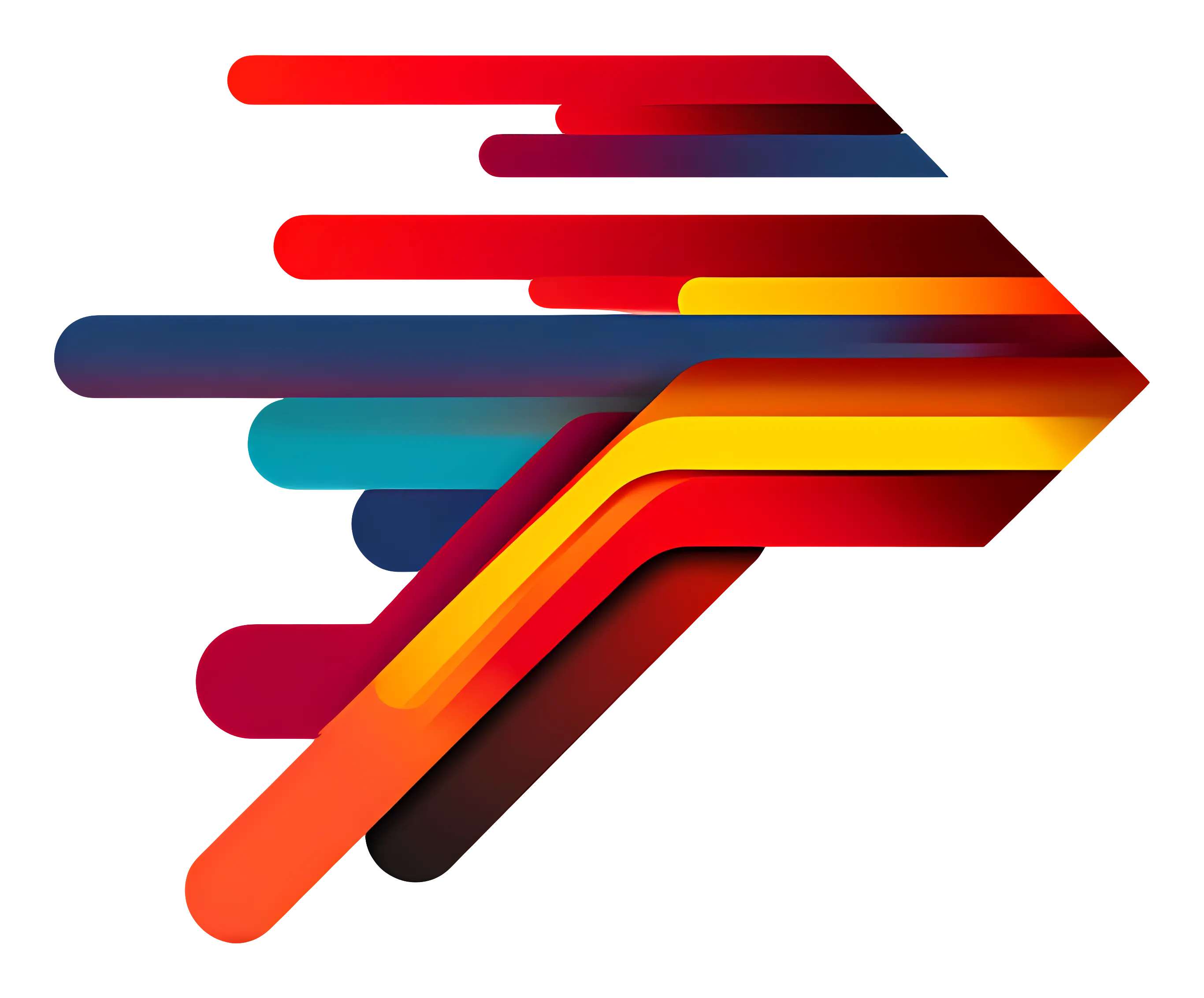 Colorful Abstract Arrow Design