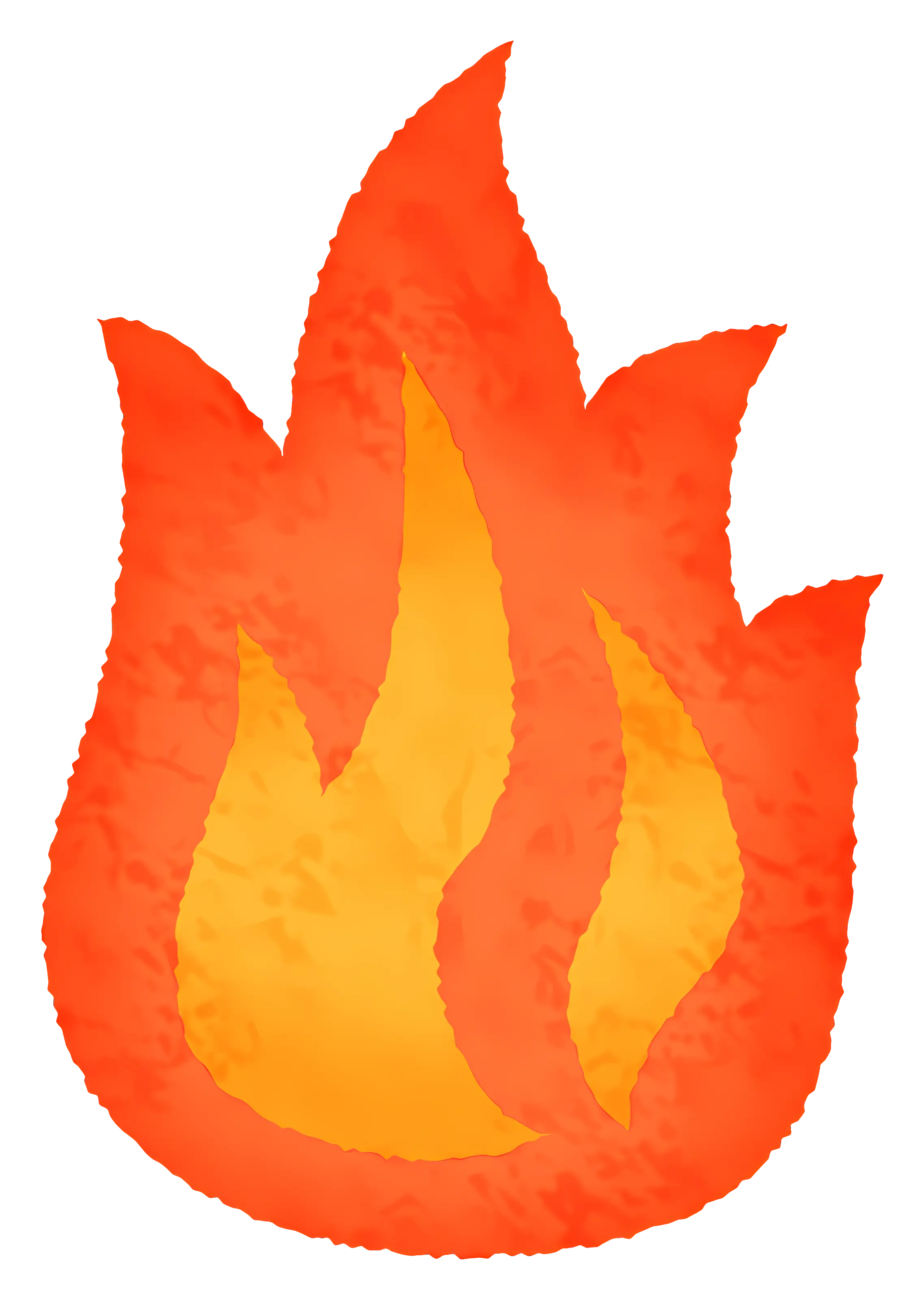 Red and Orange Flame Illustration