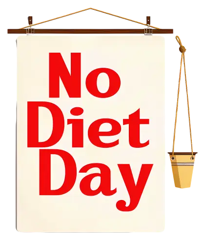 No Diet Day Poster