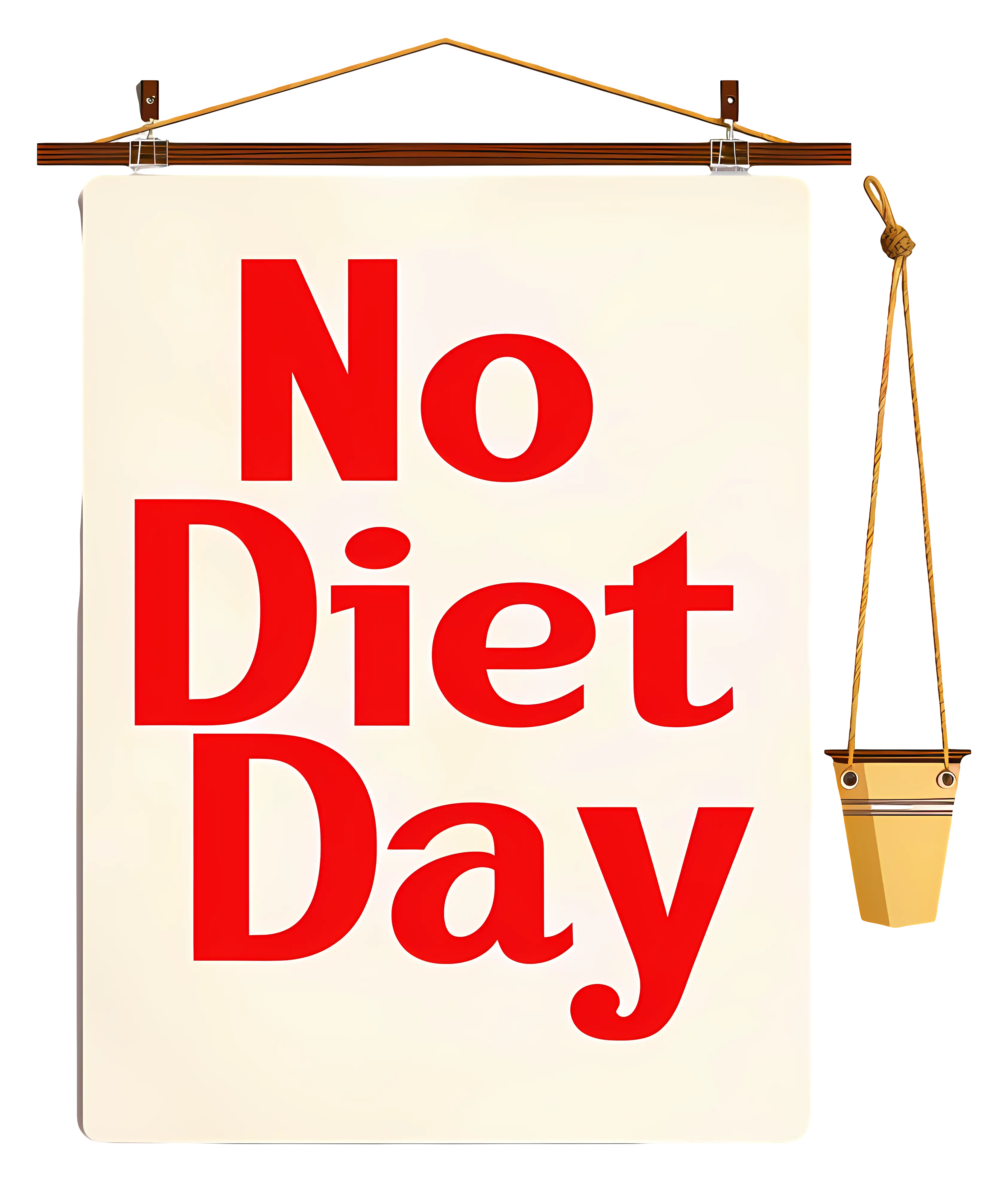No Diet Day Poster