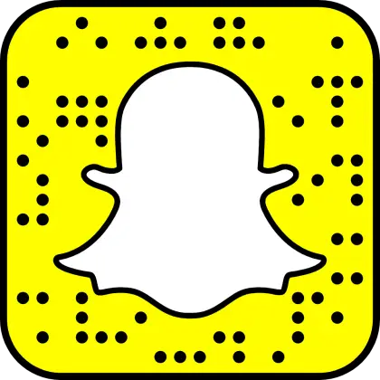 Snapchat QR Code on Yellow Background