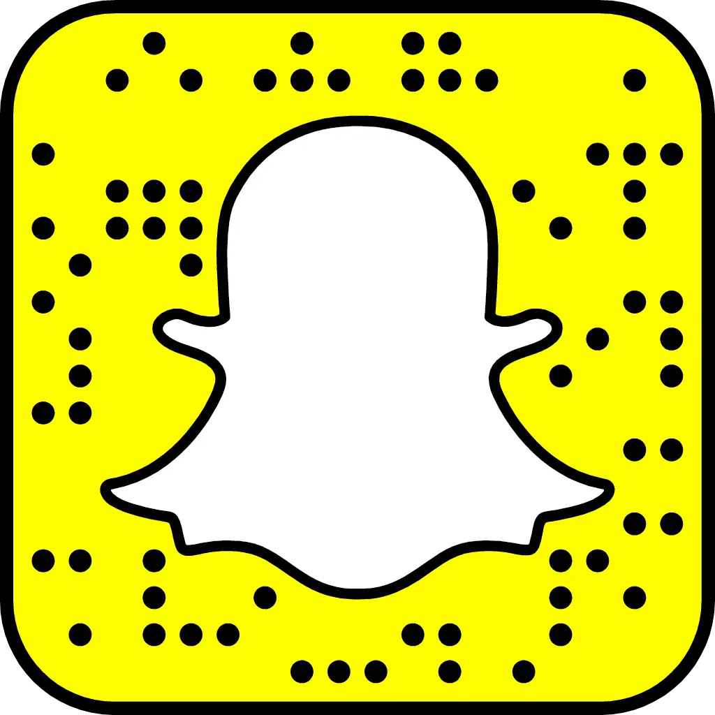 Snapchat QR Code on Yellow Background