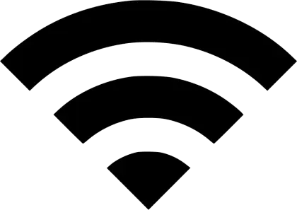 WiFi Icon with Downward Triangle