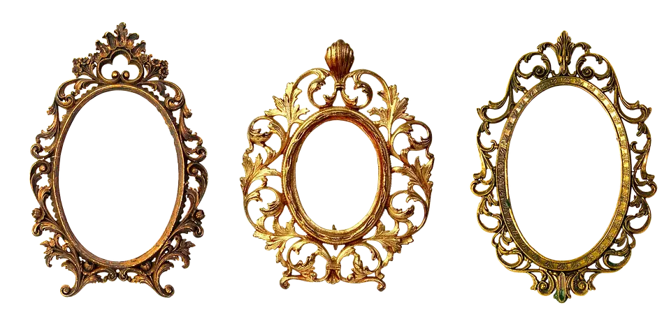 Set of Gold Ornate Vintage Frames