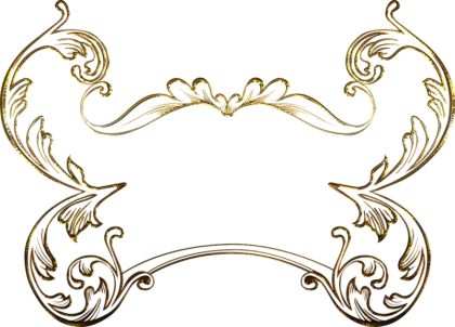 Ornate Golden Decorative Frame