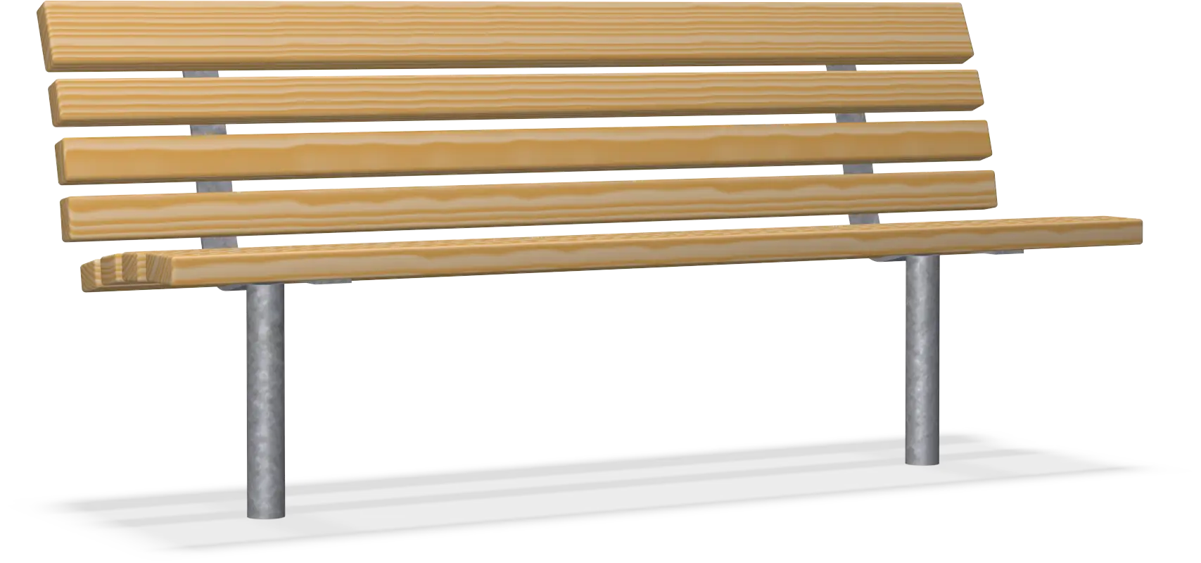 Wooden Bench for Outdoor Seating