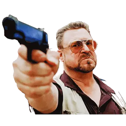 Man Pointing Gun