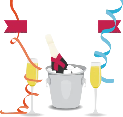Champagne Celebration for New Year