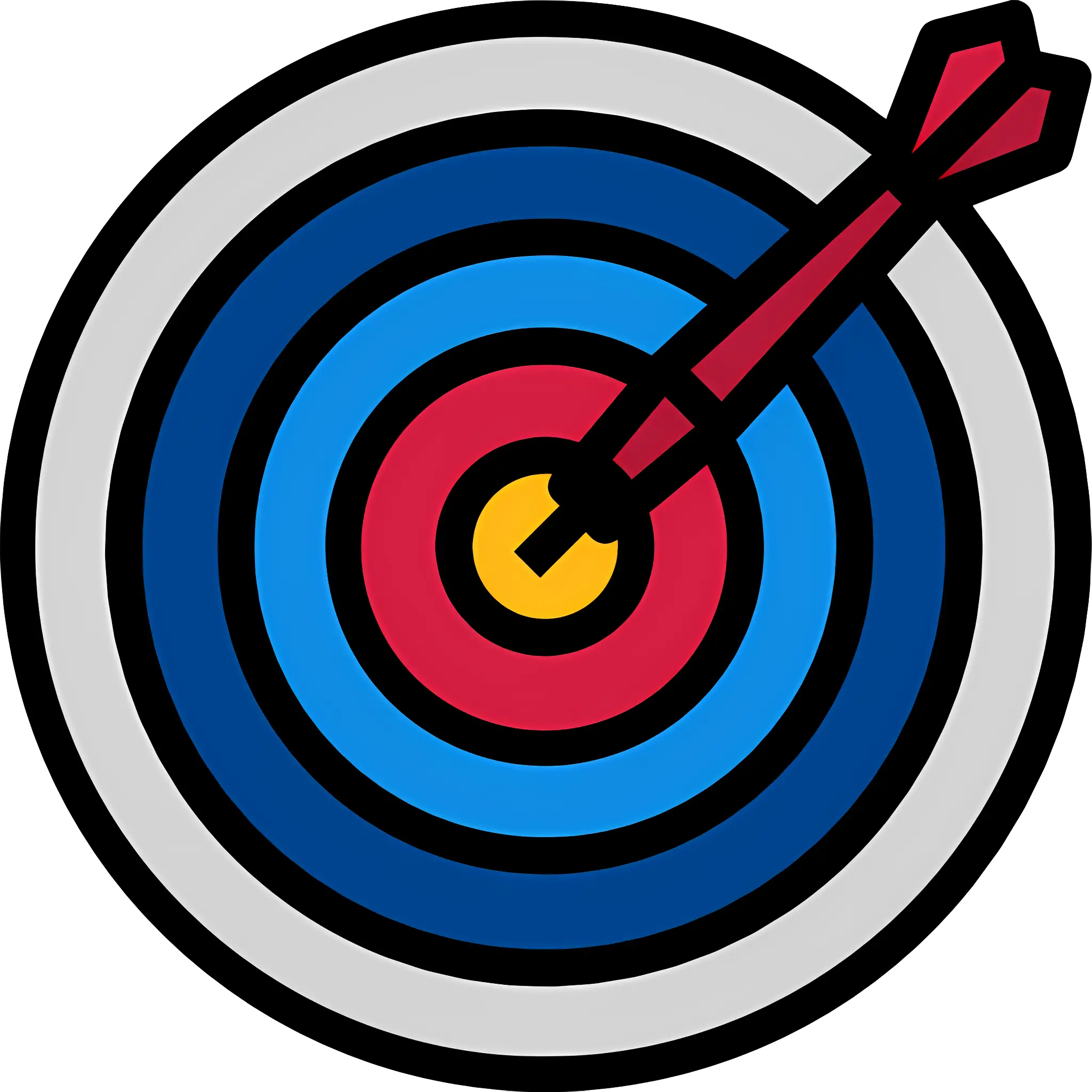 Classic Target and Dartboard Icon